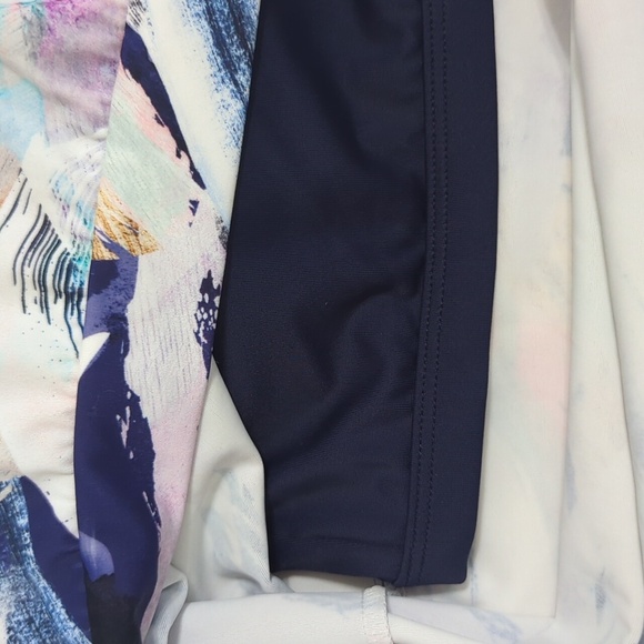 Athleta Sunflare Blousy Tankini Top, Color Blue Multi Size M - Picture 7 of 14